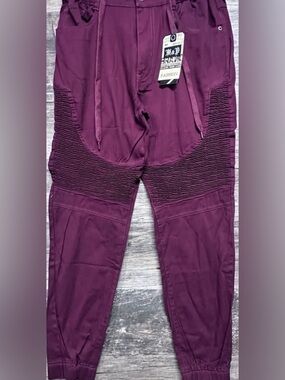 Men's Burgundy Jogger Sweatpants -